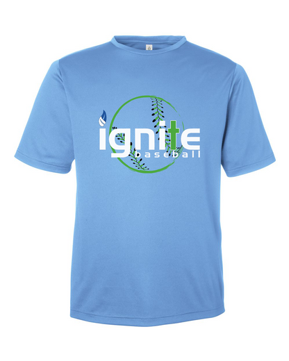 Ignite Baseball Performance Tee in Sport Light Blue (Optional Personalized)