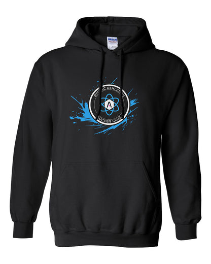 Atomic Splash Hoodie in Black (Optional Personalization)