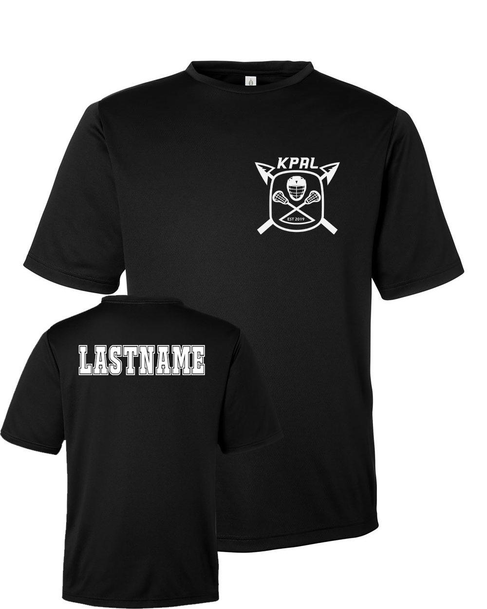 Kuna PAL Lacrosse Pocket Performance Tee in Black (Optional Personalization)