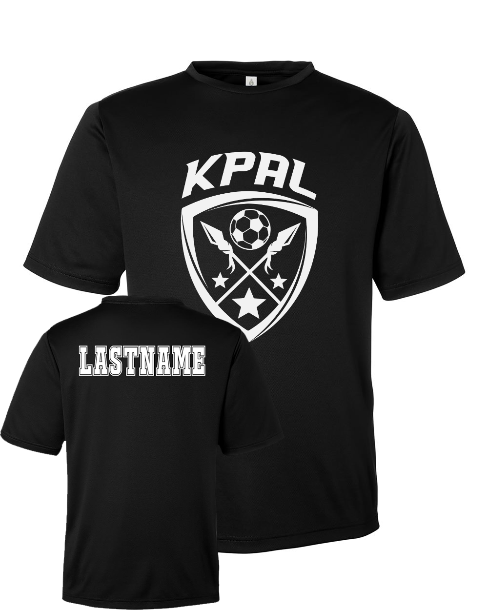Kuna PAL Soccer Rec Performance Tee in Black (Optional Personalization)