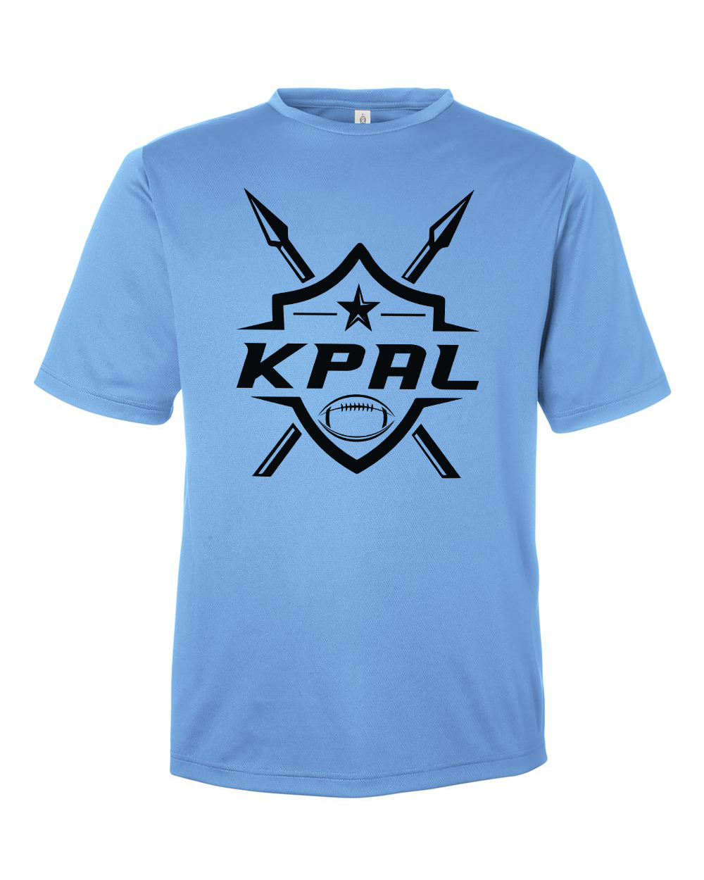 Kuna PAL Football Performance Tee in Light Blue (Optional Personalization)