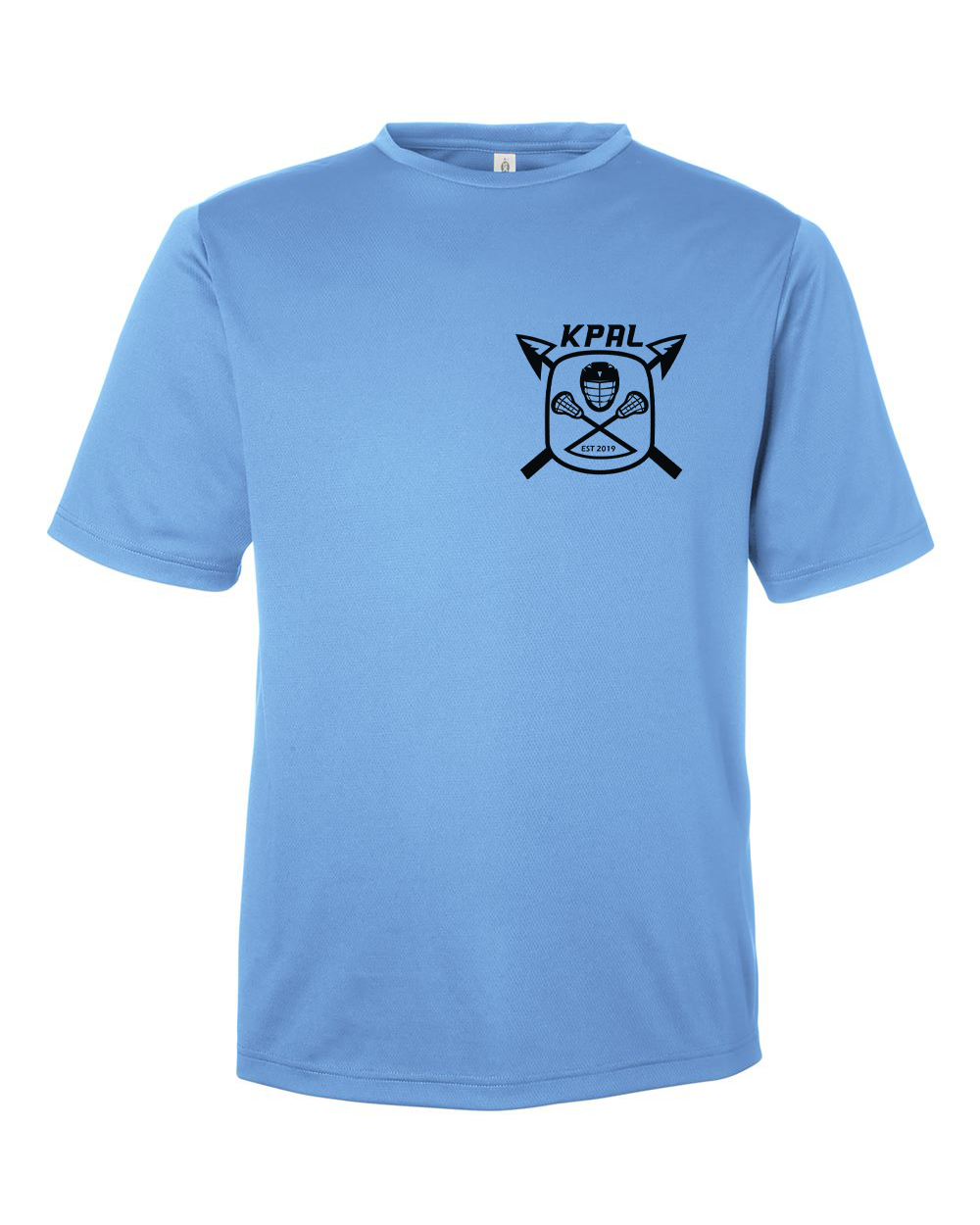 Kuna PAL Lacrosse Pocket Performance Tee in Light Blue (Optional Personalization)