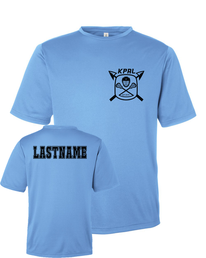 Kuna PAL Lacrosse Pocket Performance Tee in Light Blue (Optional Personalization)