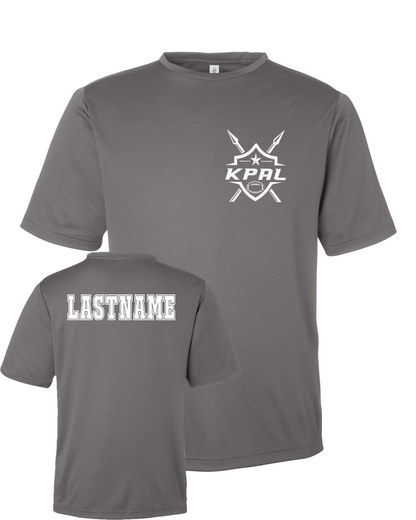 Kuna PAL Football Pocket Performance Tee in Sport Graphite (Optional Personalization)