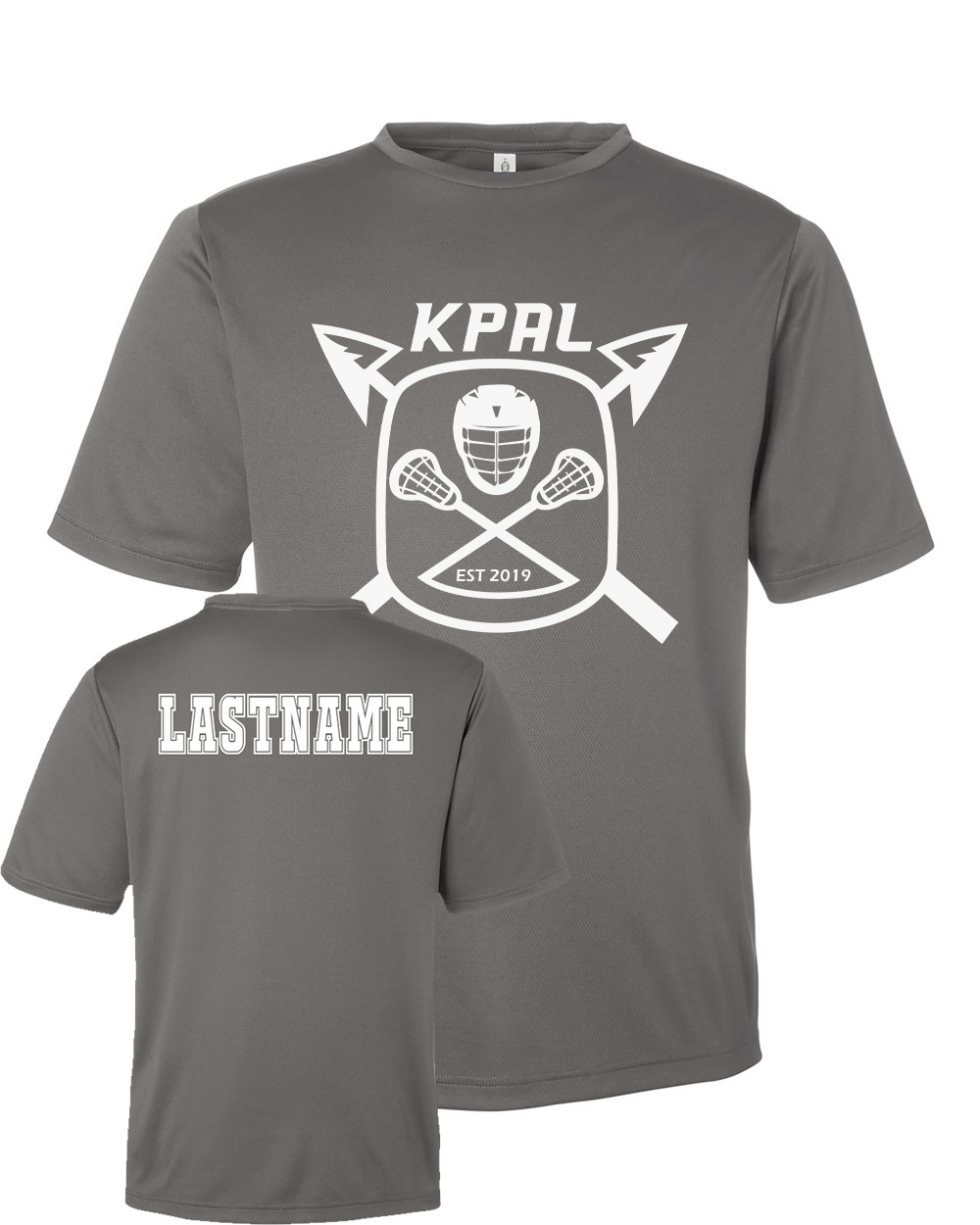 Kuna PAL Lacrosse Performance Tee in Sport Graphite (Optional Personalization)