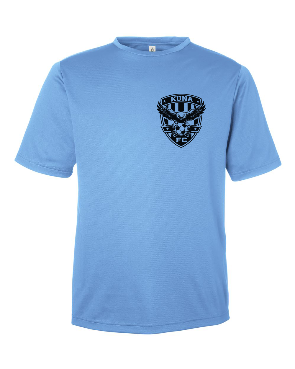 Kuna PAL Soccer FC Pocket Performance Tee in Light Blue (Optional Personalization)