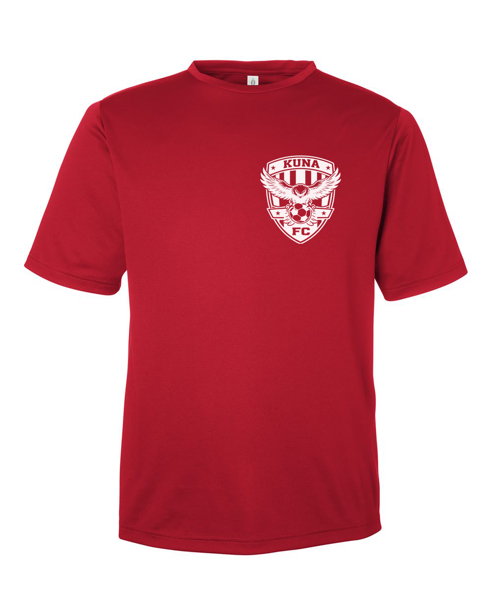 Kuna PAL Soccer FC Pocket Performance Tee in Sport Red (Optional Personalization)