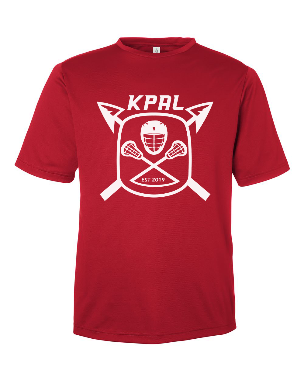 Kuna PAL Lacrosse Performance Tee in Sport Red (Optional Personalization)