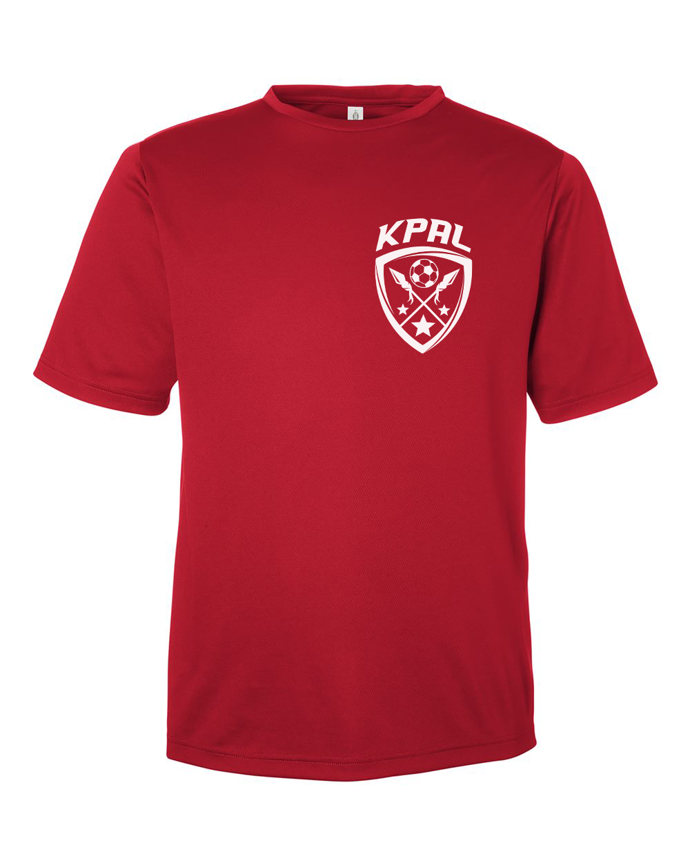 Kuna PAL Soccer Rec Pocket Performance Tee in Sport Red (Optional Personalization)