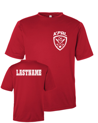 Kuna PAL Soccer Rec Pocket Performance Tee in Sport Red (Optional Personalization)