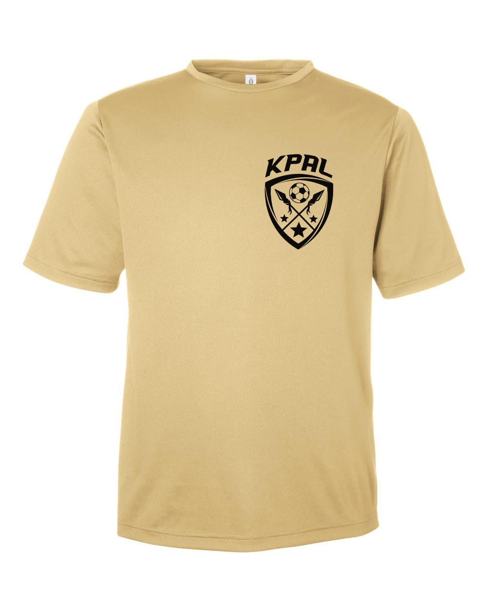 Kuna PAL Soccer Rec Pocket Performance Tee in Vegas Gold (Optional Personalization)