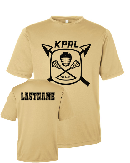Kuna PAL Lacrosse Performance Tee in Vegas Gold (Optional Personalization)