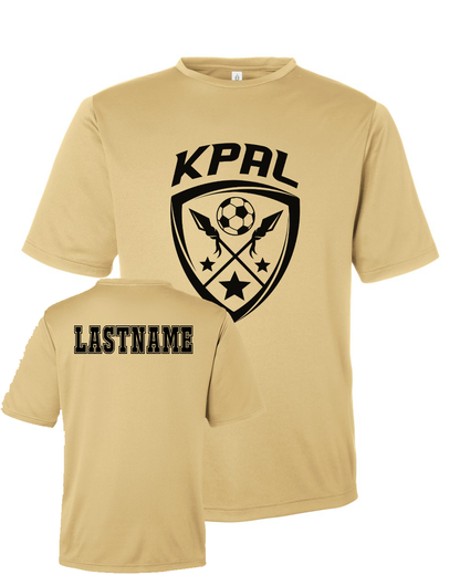 Kuna PAL Soccer Rec Performance Tee in Vegas Gold (Optional Personalization)
