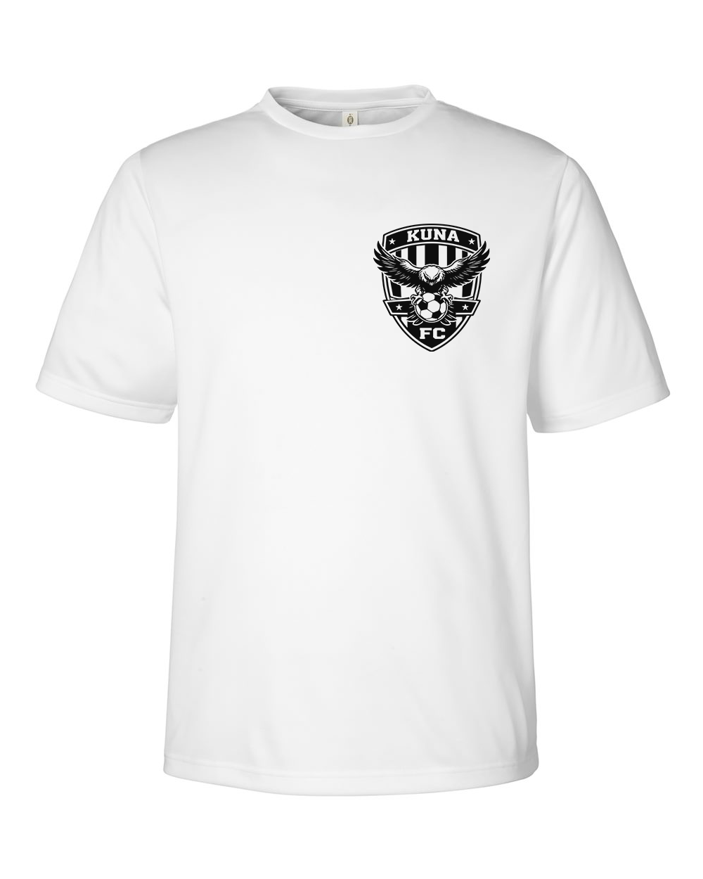 Kuna PAL Soccer FC Pocket Performance Tee in White (Optional Personalization)