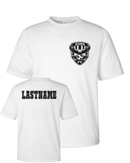 Kuna PAL Soccer FC Pocket Performance Tee in White (Optional Personalization)