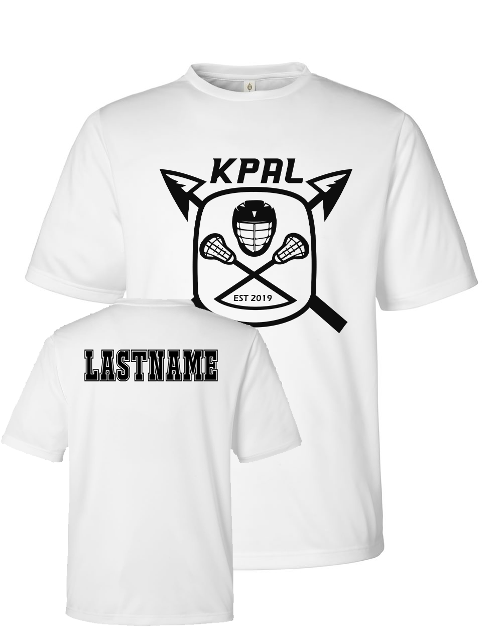 Kuna PAL Lacrosse Performance Tee in White (Optional Personalization)