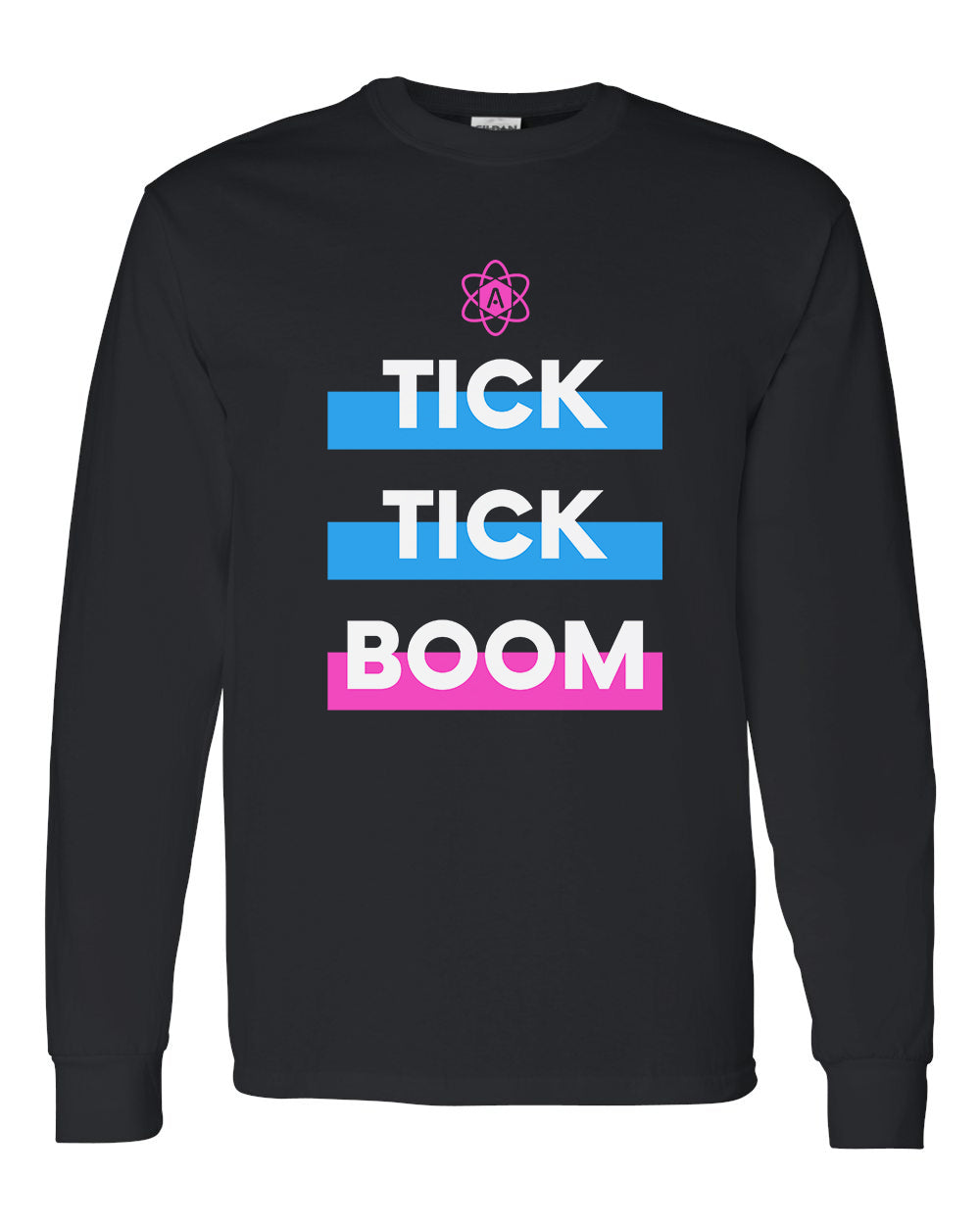 Atomic Tik Tik Boom Long Sleeve Graphic Tee in Black