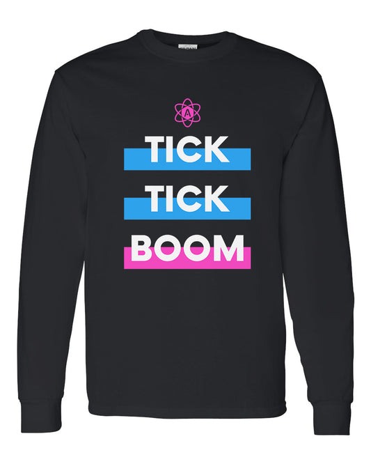 Atomic Tik Tik Boom Long Sleeve Graphic Tee in Black