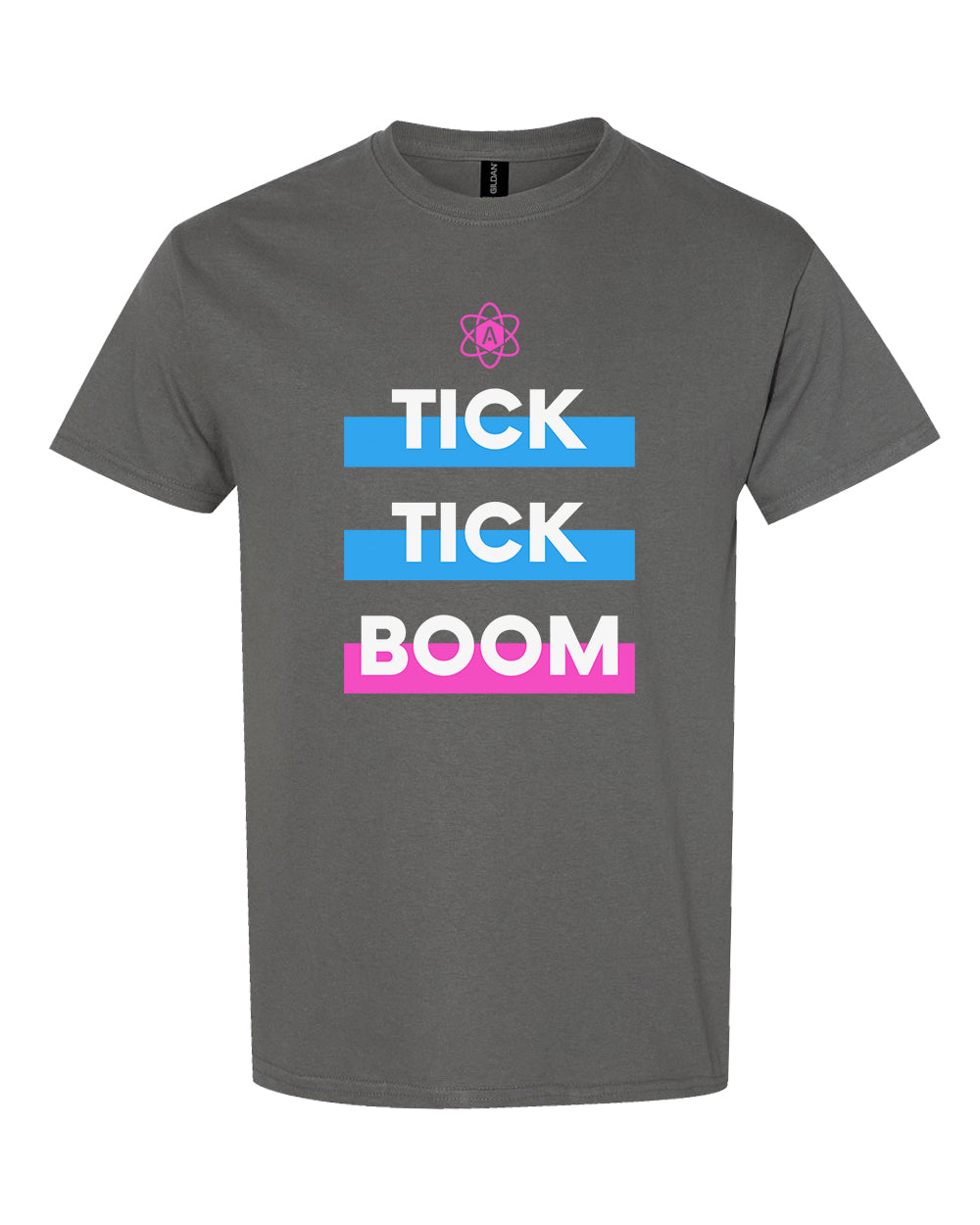 Atomic Tick Tick Boom Graphic Tee in Charcoal