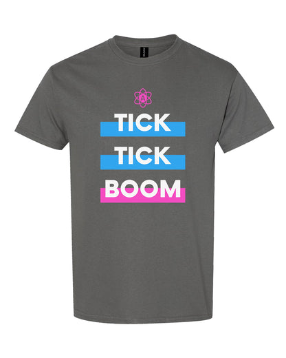 Atomic Tick Tick Boom Graphic Tee in Charcoal