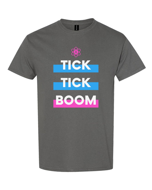 Atomic Tick Tick Boom Graphic Tee in Charcoal