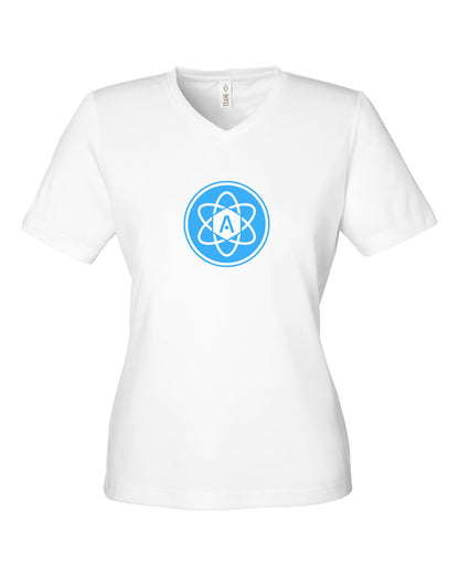 Ladies Atomic Iron Man Performance Tee in White (Optional Personalized)