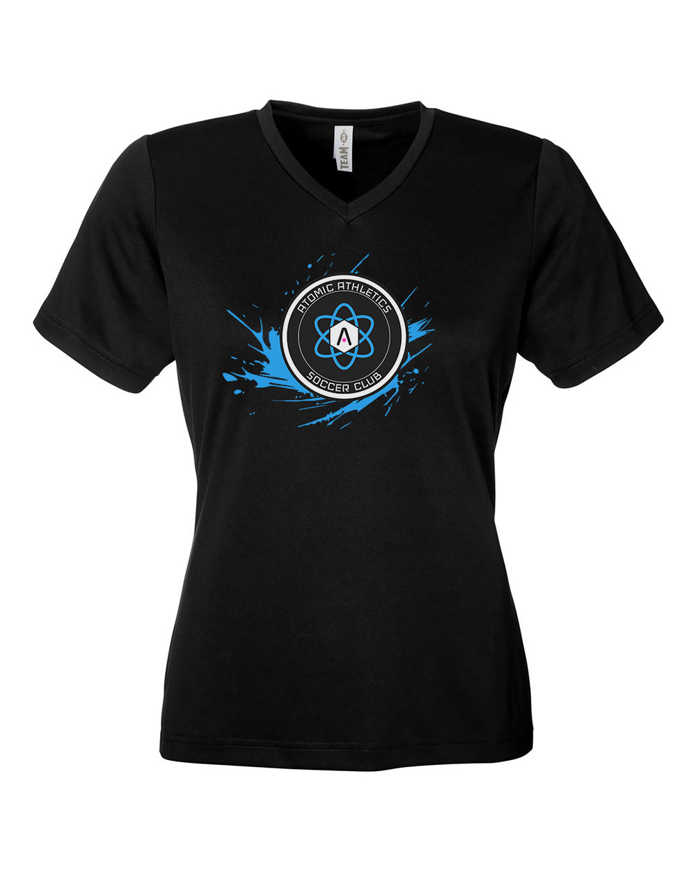 Ladies Atomic Splash Performance Tee in Black