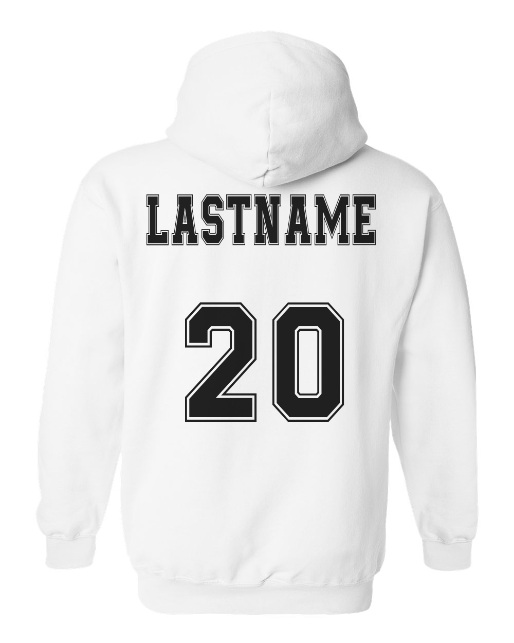 Ignite Baseball Hoodie in White (Optional Personalization)
